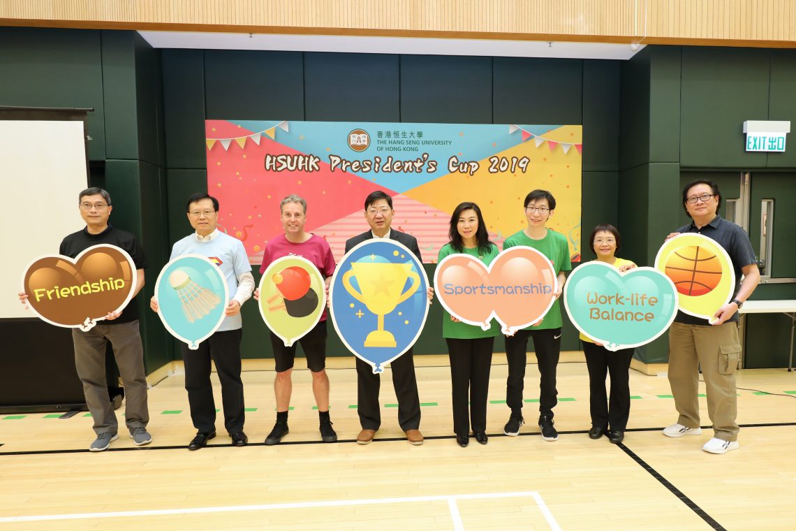 President Simon Ho and six team leaders officiated at the President’s Cup Opening Ceremony