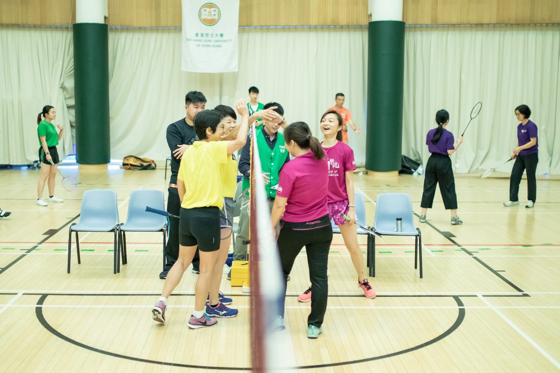 Teams shared joy and displayed high team spirits at the tournament