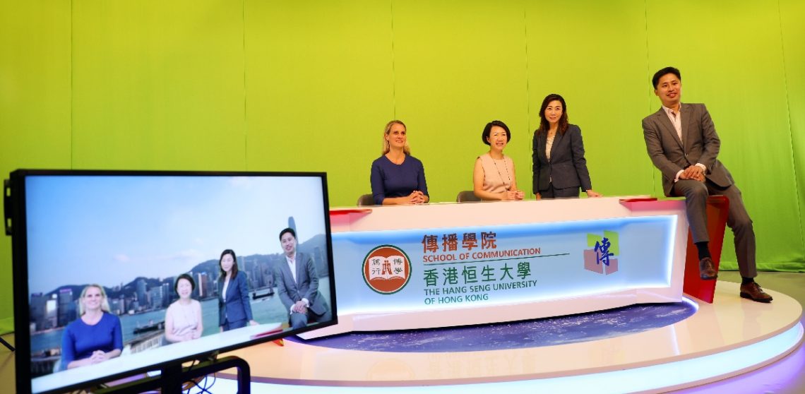 Representatives of DBS Bank visit TV studio
