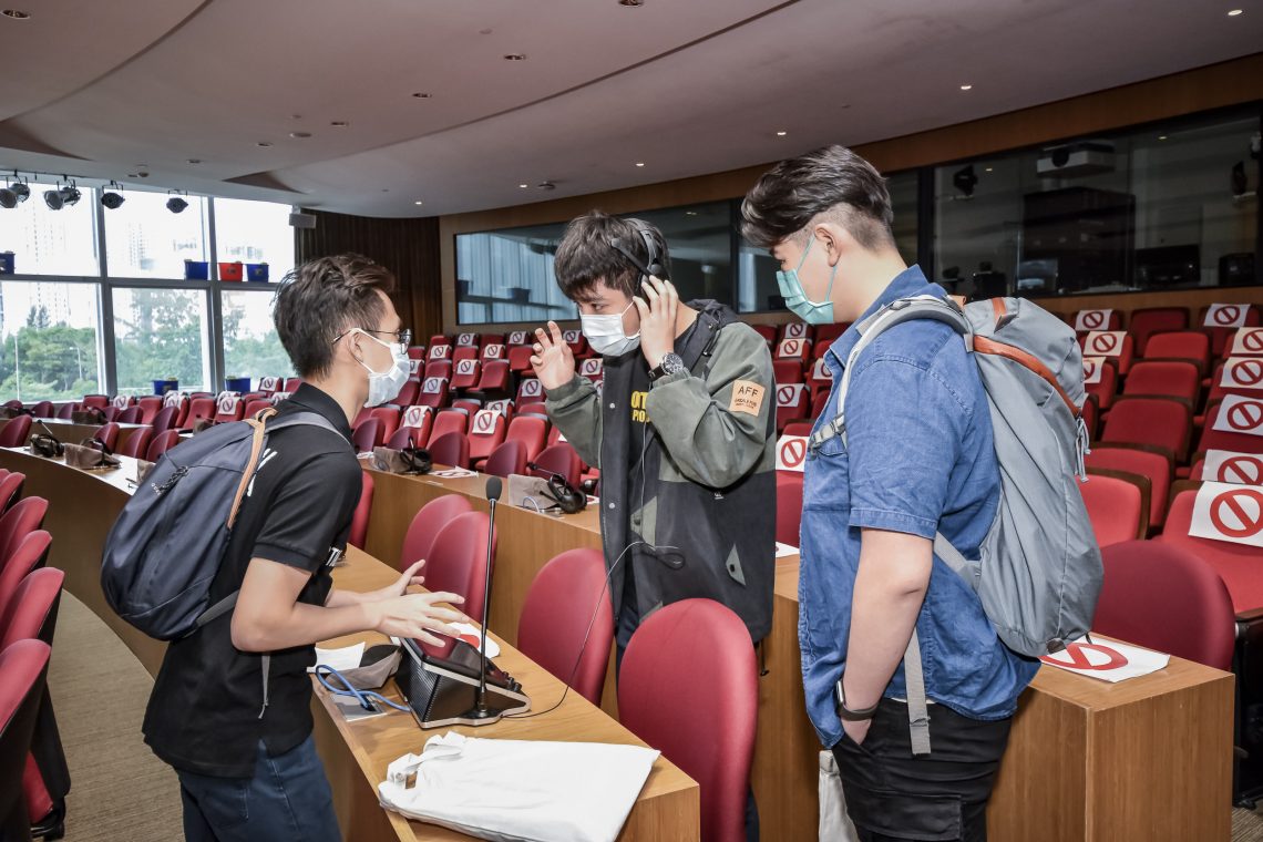 On HSUHK Information Day 2020, campus tours escorted by HSUHK Student Ambassadors.