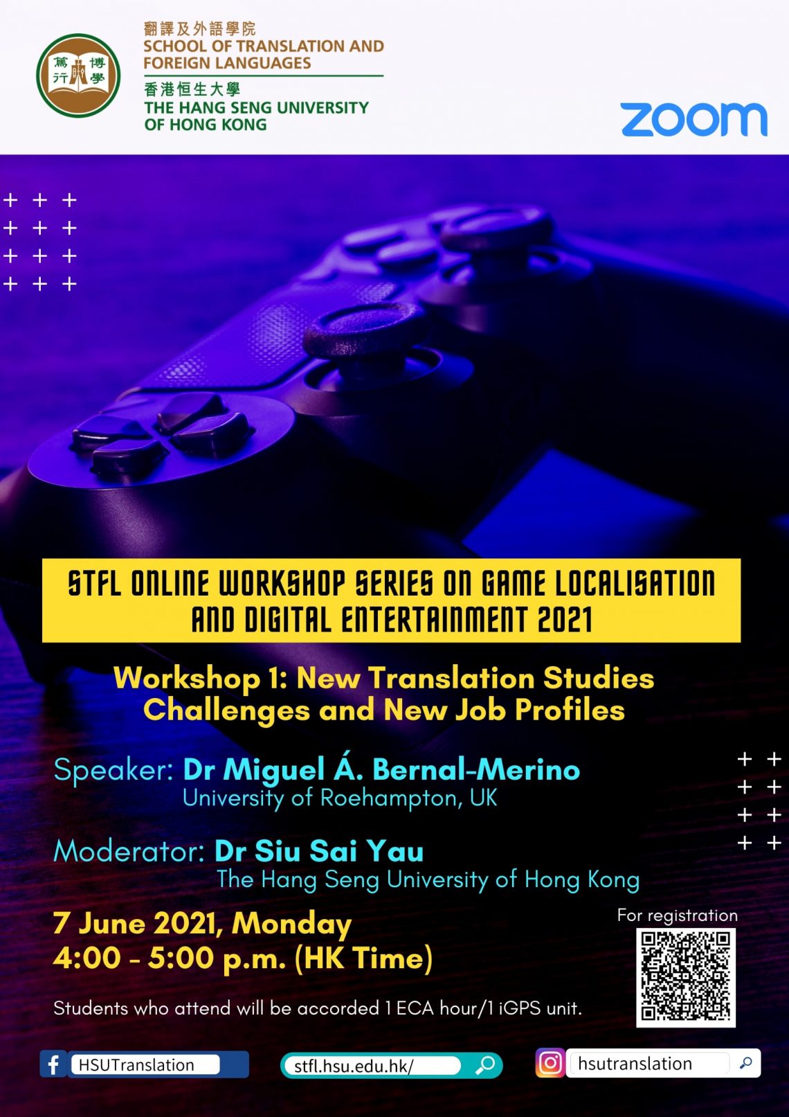 [STFL Online workshop series on game localisation and digital entertainment 2021] Workshop 1: Game Localisation: New Translation Studies Challenges and New Job Profiles_generic