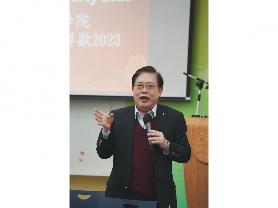 傳播學院副院長趙應春教授勉勵同學努力學習