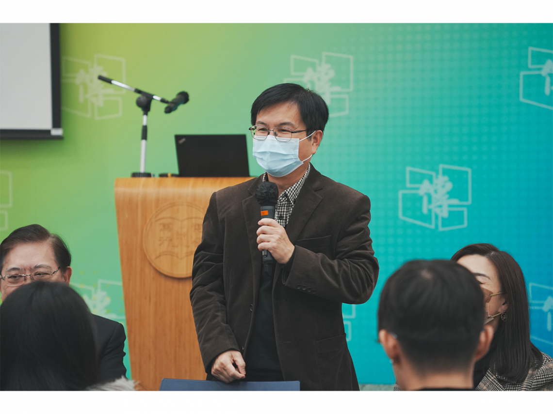 Dr James Chang, MA-SC teacher, shared his views on strategic communication with students