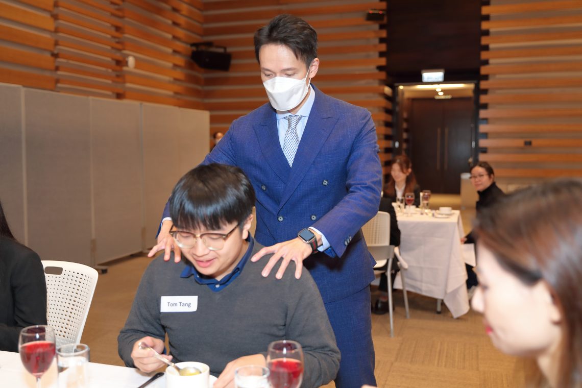 Students learn how every utensil serves a different purpose on the dining table.