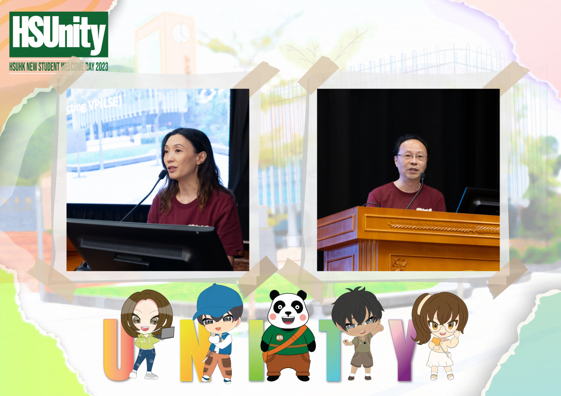 Dr Fong and Professor Fu welcome new students and introduce the University’s senior management