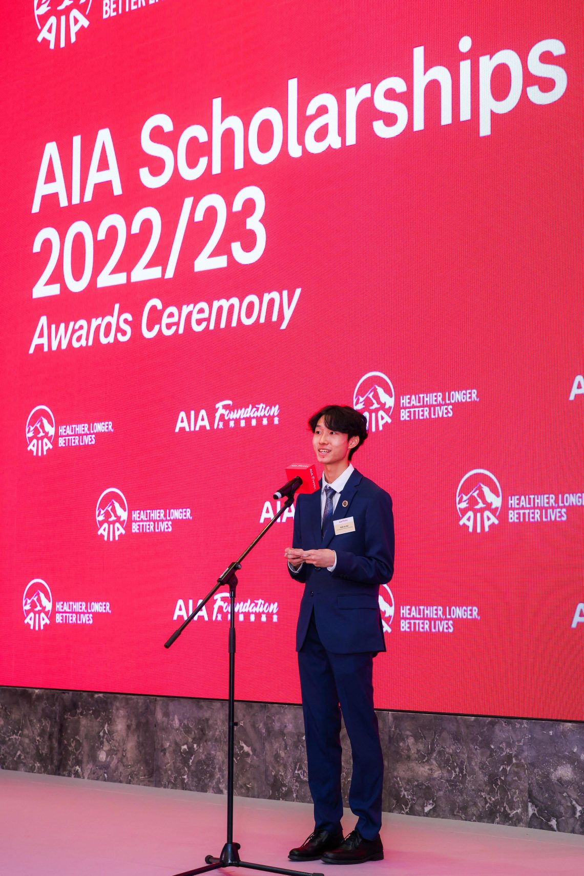 On behalf of HSUHK's fellow scholars, Mak Lik-wai, a first-year student of Bachelor of Business Administration (Honours) in Global Business Management, shares his university life and expresses his gratitude to AIA and HSUHK.