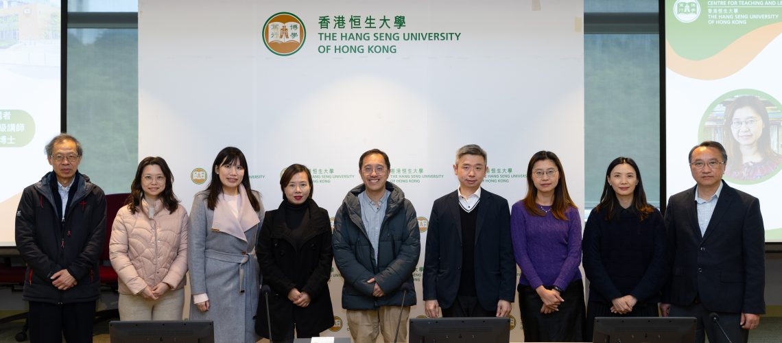 (From left) Professor Yer Van Hui, Clio Wu, Dr Heidi Wong, Dr Fanny Chan, Dr Victor Chan, Dr Daniel Mo, Dr Cathy Fung, Professor Jeanne Fu, and Dr Ben Cheng.