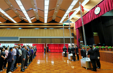 HSUHK holds flag-raising ceremony to celebrate the 28th anniversary of the establishment of the HKSAR