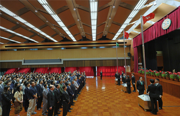 恒生大學舉行升旗儀式慶祝中華人民共和國成立76周年